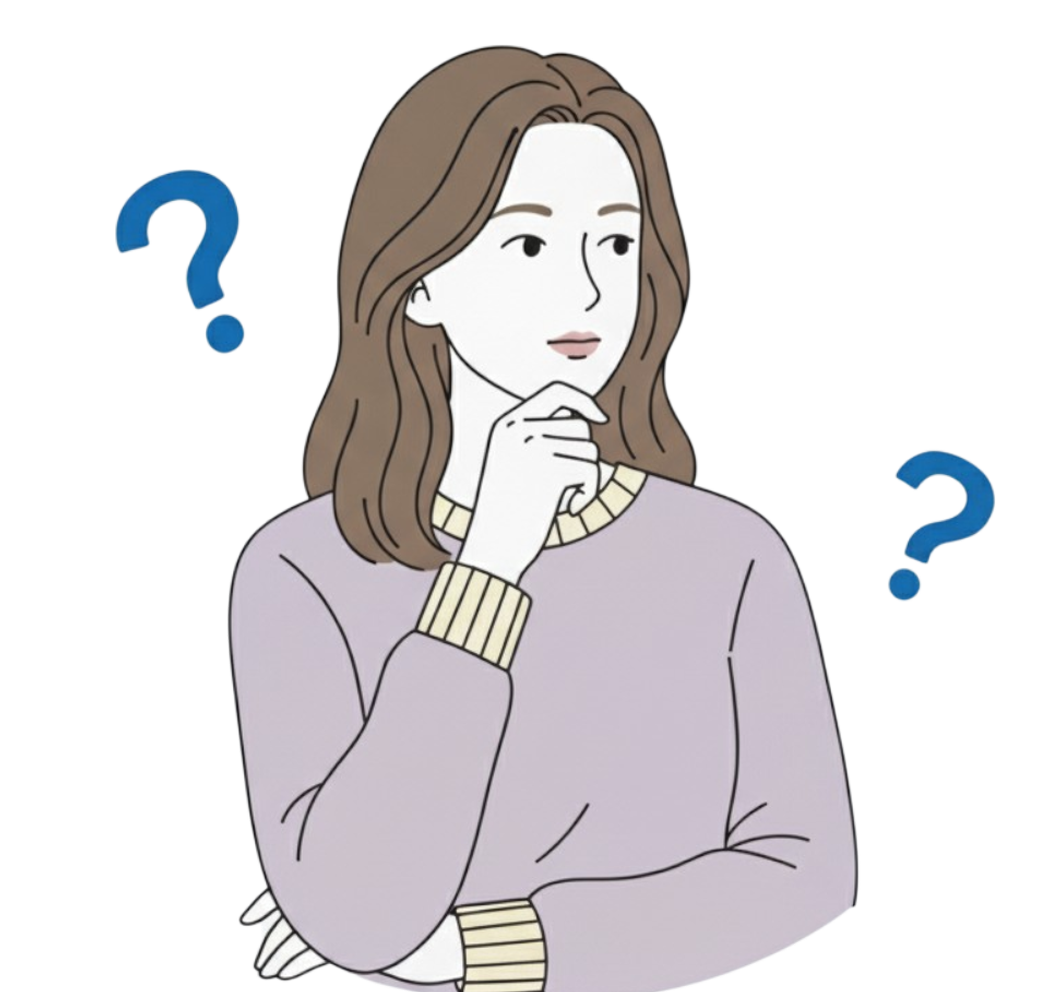 悩みを抱える人のイラスト